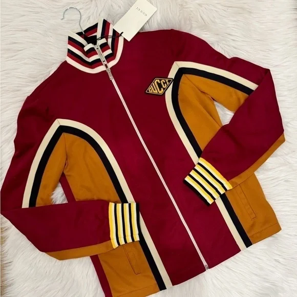 BNWT Gucci Burgundy Track Jacket small RARE - Picture 2 of 7